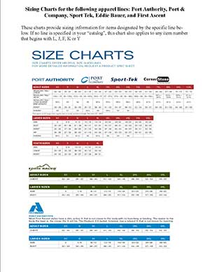 Eddie Bauer Fleece Size Chart